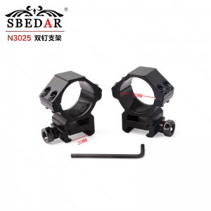 瞄准镜电筒30管径双钉中宽夹具 管夹可变25mm N3025双钉中宽